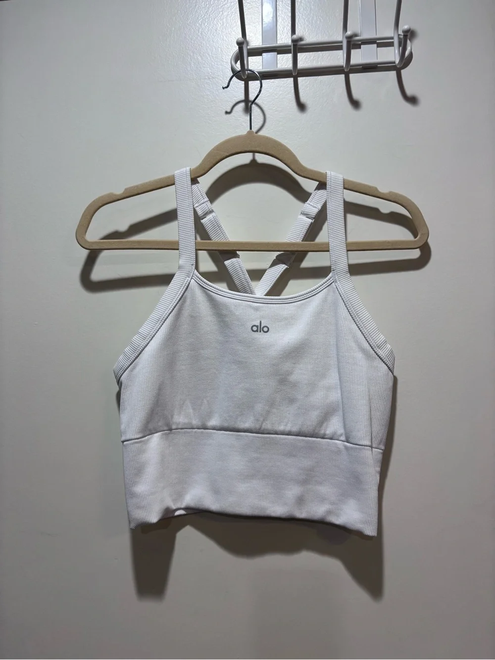 ALO Yoga Favorite ribbed-knit cropped tank top
